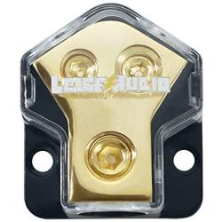 LEIGESAUDIO 0/2/4 Gauge in 4/8 Gauge Out 2 Way Amp Copper Power Distribution Block for Car Audio Splitter