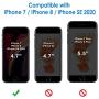 JETech Case for iPhone SE 2020 2nd Generation, iPhone 8 and iPhone 7, 4.7-Inch, Shockproof Bumper Cover, Anti-Scratch Clear Back (Black)