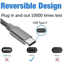 Charger Cable,USB Type C,10FT,Extra Long,Fast Charging Cord for Samsung S9 S8 Plus,Note 8,Google Pixel 2 XL,2,LG G7 V30S V35 THINQ,V30,Sony Xperia XZ2,Moto G6,X4,OnePlus 6 5T,HTC U12+,ZTE Blade X Max