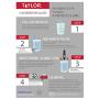 Taylor Precision Products Digital Thermometer, Universal, Red