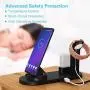 2021 Latest Mobile Phone and Watch Charger, Fullpetree 3 in 1 Charging Stand, Compatible with Phone 12, 12 Mini, 12 Pro Max, 11 Pro, 11 / Xs/X Max/XR, Compatible with Watch Series 6/5/4/3/2/1 Plus