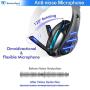 Gaming headser for PS4 Xbox one, Beexcellent Newest Deep Bass Stereo Sound Over Ear Headphone with Noise Isolation LED Light for PC Laptop Tablet Mac (Blue)