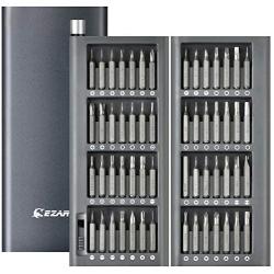 EZARC Precision Screwdriver Set, 57 in 1 Magnetic Driver Bit, Pocket Screwdriver Tool with Aluminum Case Repair Kit for Electronics, Smartphone, Watch, Tablet, PC, MacBook