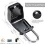 Champs Combination Realtor Lock, 4 Digit Comination Padlock, Real Estate Key Lock Box, Set-Your-Own Combination [12 Packs, Black]