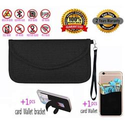 Best Faraday Bag,100% Anti-Spying Anti-Tracking GPS RFID Signal Blocker Bag for Cell Phone Privacy Protection and Car Key FOB， Healthy Handset Privacy Protection Data Security & Travel.