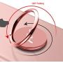 Ailun Phone Ring Stand Holder 2Pack Compatible with iPhone 12 Pro Mini Pro Max X 8 7 6 6s Plus Galaxy S9 S8 Plus and More Universal 360°Rotation Cellphone Finger Ring Kickstand Grip Rosegold