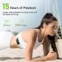 Letsfit Bluetooth Headphones IPX7 Waterproof 15Hrs Playtime Wireless Earbuds, Bluetooth 5.0 Running Headphones, HiFi Stereo in-Ear Earphones with Mic Noise Cancelling for Sports, Workout, Gym