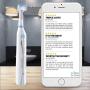 Triple Bristle Best Sonic Electric Toothbrush - Whiter Teeth & Brighter Smile - Rechargeable 31,000 VPM Tooth Brush is Unique & Patented 3 Brush Head Design - Perfect Angle Bristles Clean Each Tooth