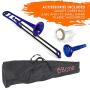 pInstrument Plastic pBone Trombone - Mouthpieces and Carrying Bag - Bb Authentic Sound for Student & Beginner - Durable ABS Construction - Blue