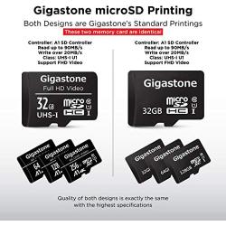 Gigastone 32GB 10-Pack Micro SD Card, Full HD Video, Surveillance Security Cam Action Camera Drone, 90MB/s Micro SDHC UHS-I U1 C10 Class 10