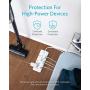 Anker Power Strip Surge Protector (2 × 4000 Joules), PowerExtend Strip 12 Outlets with Flat Plug, 1875W Output, 8ft Extension Cord, Dual Surge Protection for Office, Home