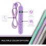 Cordinate 6-Outlet Surge Protector, Power Strip, Flat Plug, Braided Cord, Decorative, 3 ft Power Cord, Wall Mount, Tangle-Free, Warranty, Lavender, 41639