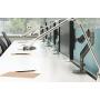 Humanscale M2 Monitor Arm: Clamp Mount - Silver/Gray Trim