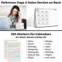 CRANBURY Small Desk Calendar 2021 - (Floral, 8x6''), Use Gorgeous Easel Calendar 2021 Flowers as Standing Calendar, Table Top Calendar, Stand Up Calendar Includes Stickers for Calendars 2021