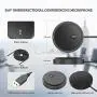 Runpu Conference Room Omnidirectional Microphone 360° Voice Pickup USB conference microphone for Home Office Teleconferencing VoIP Calls Game Streaming Zoom Skype Meeting M10W