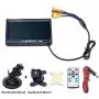 7 Inch HD 4 Split Quad Video Displays Backup Monitor kit LCD Rear View Monitor for Car Backup Camera Kit & Home Surveillance Security System