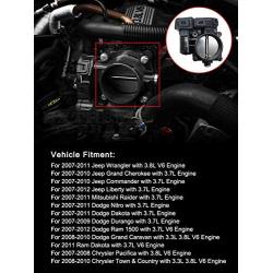 04861661AA Electronic Throttle Body for Pacifica Dodge Dakota Durango Nitro Ram Jeep Grand Cherokee 3.7L 3.8L 2007-2012 Repalce# 4593858AA 4593858AB with IAC & TPS