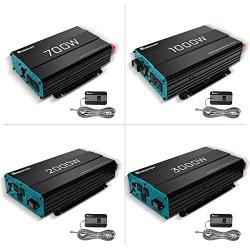 Renogy 2000W 12V Pure Sine Wave Battery Converter, ETL Listed with Built-in 5V/2.1A USB port,and AC Hardwire Port Solar Power Inverter
