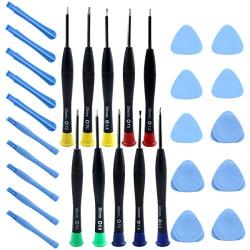 YG_Oline 30 Pcs Micro Screwdriver Set, Eyeglass Screwdriver Watch Screwdriver, Repair Screwdriver Plastic Disassemble Tools for Eyeglass Watch Electronics