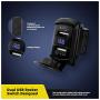 Dual USB Rocker Switch Blue Led Digital Voltmeter Honey Coco Input 12-24V Output 5V/4.2A for Fast Charging Electronic Devices，Universal for All 12V-24V Cars