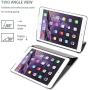 ProCase Smart Case for iPad Air 2 (2014 Release), Ultra Slim Lightweight Stand Protective Case Shell with Translucent Frosted Back Cover for Apple iPad Air 2 (A1566 A1567) -Grey