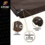 4 x 20 Super Heavy Duty 16 Mil Brown Poly Tarp Cover - Thick Waterproof, UV Resistant, Rot, Rip and Tear Proof Tarpaulin with Grommets and Reinforced Edges - by Xpose Safety