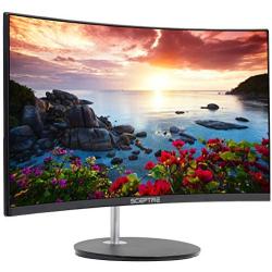 Sceptre Curved 27'' 75Hz LED Monitor HDMI VGA Build-In Speakers, EDGE-LESS Metal Black 2019 (C275W-1920RN)