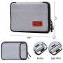Travel Cable Organizer Bag, Electronics Accessories Carry Cases Portable Cord Organizer Bag Case for USB Cable Cord Pen Hard Cables Earphone Ipad iPhone with 8 Cable Ties (Up to 7.9)