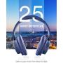 Mpow H7 Bluetooth Headphones, Comfortable Over Ear Wireless Headphones, HiFi Stereo Headset, Wireless Wired Mode, CVC6.0 Microphone for Kids, Adults, Cellphone, Online Class, Home Office, PC