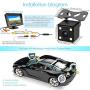 Rear View Camera, 12V Backup Camera 4 LED Night Vision Waterproof 150° View Angle, HD Reversing Camera with Parking Guidelines Mirror Image, Universal for 12V Car/Minitruck/RV/SUV/Minivan/Camper