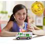 Amazeko Electric Pencil Sharpener with Strawberry Ice Cream Lights & Music for Kids. Includes Carbon Steel, Electronic Sharpener, Batteries, Pencil. Perfect for Back to School, Birthday, Holidays