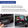 Carlinkit 2.0 Wireless CarPlay Adapter,Suitable for Original Carplay,for 2016-2019 A4L / Q7 / S4 / S5, 2017 TT, 2019 Audi A8, 2018 A4 / Q2L / TTRS / A3, 2017-2020 A6L, 2018-2020 Q5L, Online Upgrade