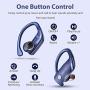 VEATOOL Wireless Earbuds Bluetooth Headphones 48hrs Playtime Sport Earphones with LED Display TWS Stereo Deep Bass Ear Buds with Earhooks Waterproof in-Ear Built-in Mic Headset for Running Workout