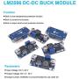 Zixtec 10 Pack LM2596 DC-DC Buck Converter Step Down Module Power Supply DIP Output 1.25V-30V 3A (ZT001)