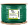trueCABLE Cat6 Plenum (CMP), 500ft, Green, 23AWG 4 Pair Solid Bare Copper, 550MHz, ETL Listed, Unshielded Twisted Pair (UTP), Bulk Ethernet Cable