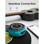 SKYWING Soundace S6 - Small Portable Speaker IPX7 Waterproof Shower Bluetooth Speaker with LED Lights 15H Playtime Perfect Mini Wireless Outdoor Speaker for Pool Beach Travel Camping Hiking BBQ Gift