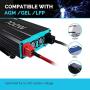 Renogy 2000W 12V Pure Sine Wave Battery Converter, ETL Listed with Built-in 5V/2.1A USB port,and AC Hardwire Port Solar Power Inverter