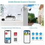 ZOSI H.265+ Full 1080p Home Security Camera System Outdoor Indoor, 5MP-Lite CCTV DVR 8 Channel and 4 x 1080p (2MP) Day Night Vision Weatherproof Surveillance Bullet Camera, Motion Alerts (No HDD)