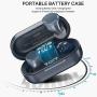 TOZO T12 Wireless Earbuds Bluetooth Headphones Premium Fidelity Sound Quality Wireless Charging Case Digital LED Intelligence Display IPX8 Waterproof Earphones Built-in Mic Headset for Sport Blue