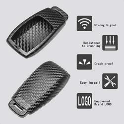 TANGSEN Smart Key Fob Personalized Case Protective Cover for MERCEDES BENZ E S CLASS E300 E400 E43 W213 2 3 Button Keyless Entry Remote 3D Twill Weave Carbon Fiber ABS Plastic Emboss
