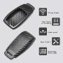 TANGSEN Smart Key Fob Personalized Case Protective Cover for MERCEDES BENZ E S CLASS E300 E400 E43 W213 2 3 Button Keyless Entry Remote 3D Twill Weave Carbon Fiber ABS Plastic Emboss