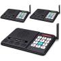 Intercoms Wireless for Home - GLCON Wireless Intercom 1 Mile Long Range 10 Channel 3 Code - Room to Room Home Intercom System for House Office Business Gate (3 Packs) [2020 New Version]