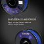 Overture PLA Plus (PLA+) Filament 1.75mm Toughness Enhanced PLA Roll with 3D Build Surface 200 x 200mm, Premium PLA 1kg Spool (2.2lbs), Dimensional Accuracy +/- 0.05 mm (Dark Blue)