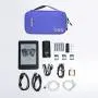 BAGSMART Electronic Organizer Travel Cable Organizer Bag Portable Electronic Accessories Bag for Cable, USB, Blue