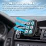 Car Phone Mount, Lipizzaner Magnetic Phone Car Mount, Air Vent Phone Holder for Car, One Hand Operation and One Second Installation, Strong 6 Magnet Suction, with 4 Metal Plates - Black