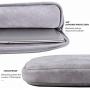 PU Leather Padded Laptop Bag HBLOOMYST 13 14 15 Inch Frosted Protective Notebook Sleeve Computer Case Cover