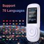 Birgus Voice Translator Device Smart Language Interpreters Device with 2.4inch Capacitive Touch Screen Support Multi- Languages Freely Translation Machine Business Shopping Interpreter