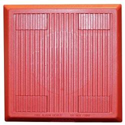WHEELOCK MT-12/24-R RED, Flush Mount, 12/24 VDC, MT Series Devices, MULTITONE Electronic Horn