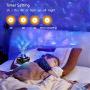 Night Light Projector, 3 in 1 Star Projector with Bluetooth Music Speaker, Night Light Ambiance with LED Nebula Cloud for Baby Kids Bedroom Game Rooms Home Theatre