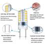 G8 LED Bulb Dimmable 3W Equivalent to T4 JCD Type Bi-Pin G8 Base Halogen Bulb 20W-25W, AC 110-120V Mini G8 Bulb Daylight White 6000K for Under Cabinet Light, Under Counter Kitchen Lighting (10 Pack)